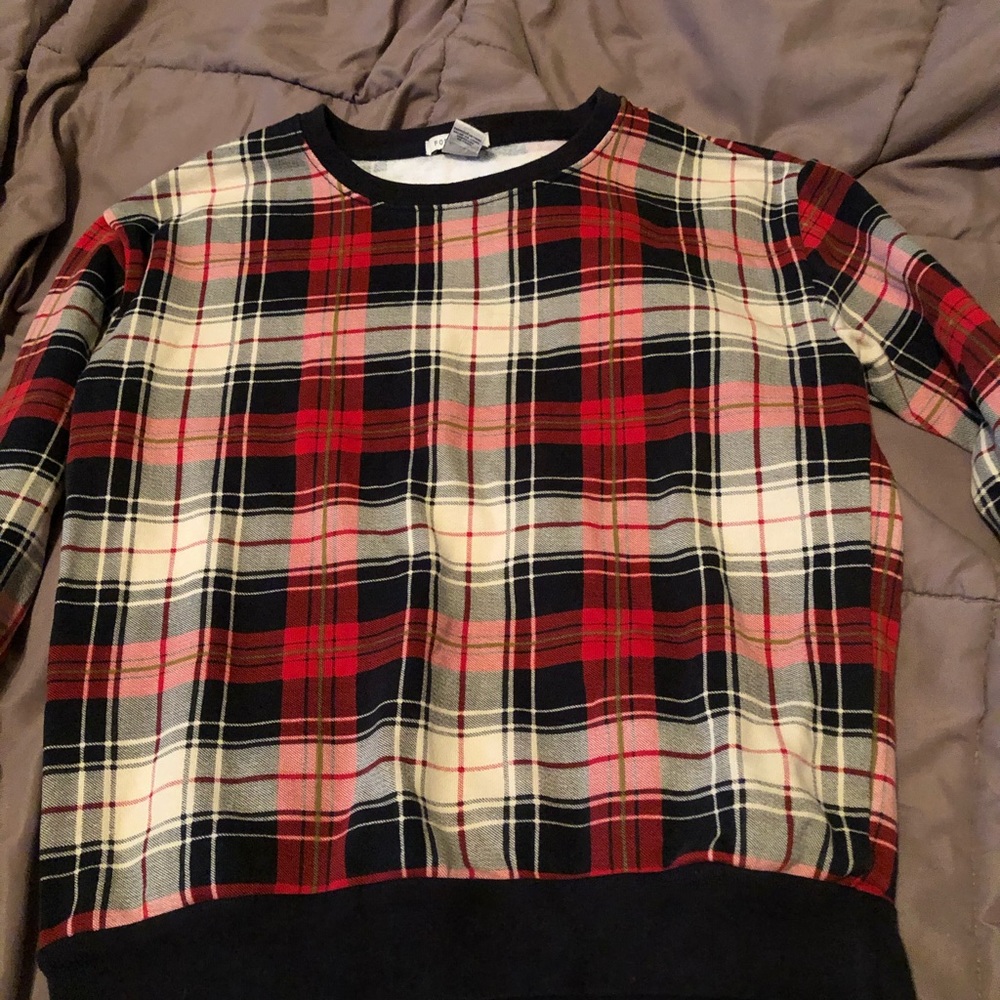 Plaid sweatshirt